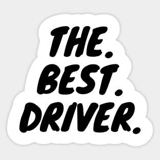 The Best Driver Sticker